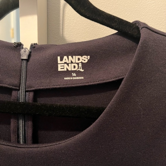 Lands' End Classic Navy Midi Dress - Picture 4 of 4